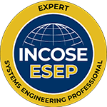 INCOSE Expert Systems Engineering Professional (ESEP) circular credential badge